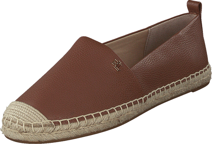 Cameryn IV Tumbled Leather Espadrille Deep Saddle Tan
