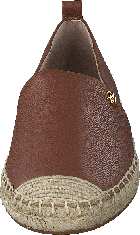 Cameryn IV Tumbled Leather Espadrille Deep Saddle Tan
