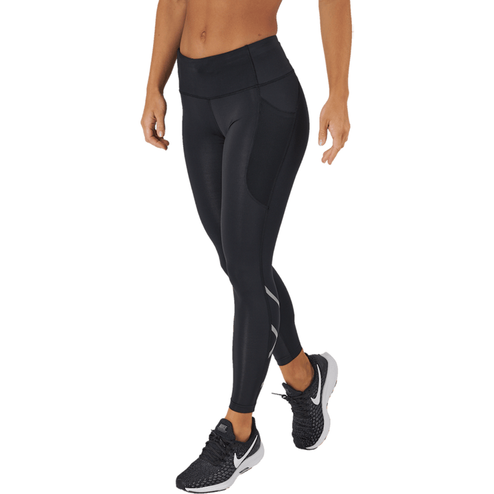 Aero Mid-rise Comp Tights Black/silver Reflective
