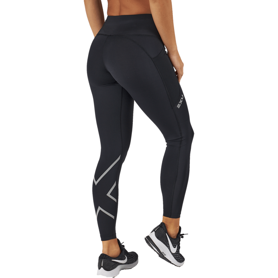 Aero Mid-rise Comp Tights Black/silver Reflective
