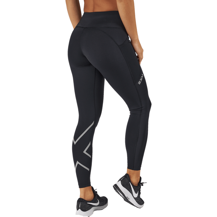 Aero Mid-rise Comp Tights Black/silver Reflective