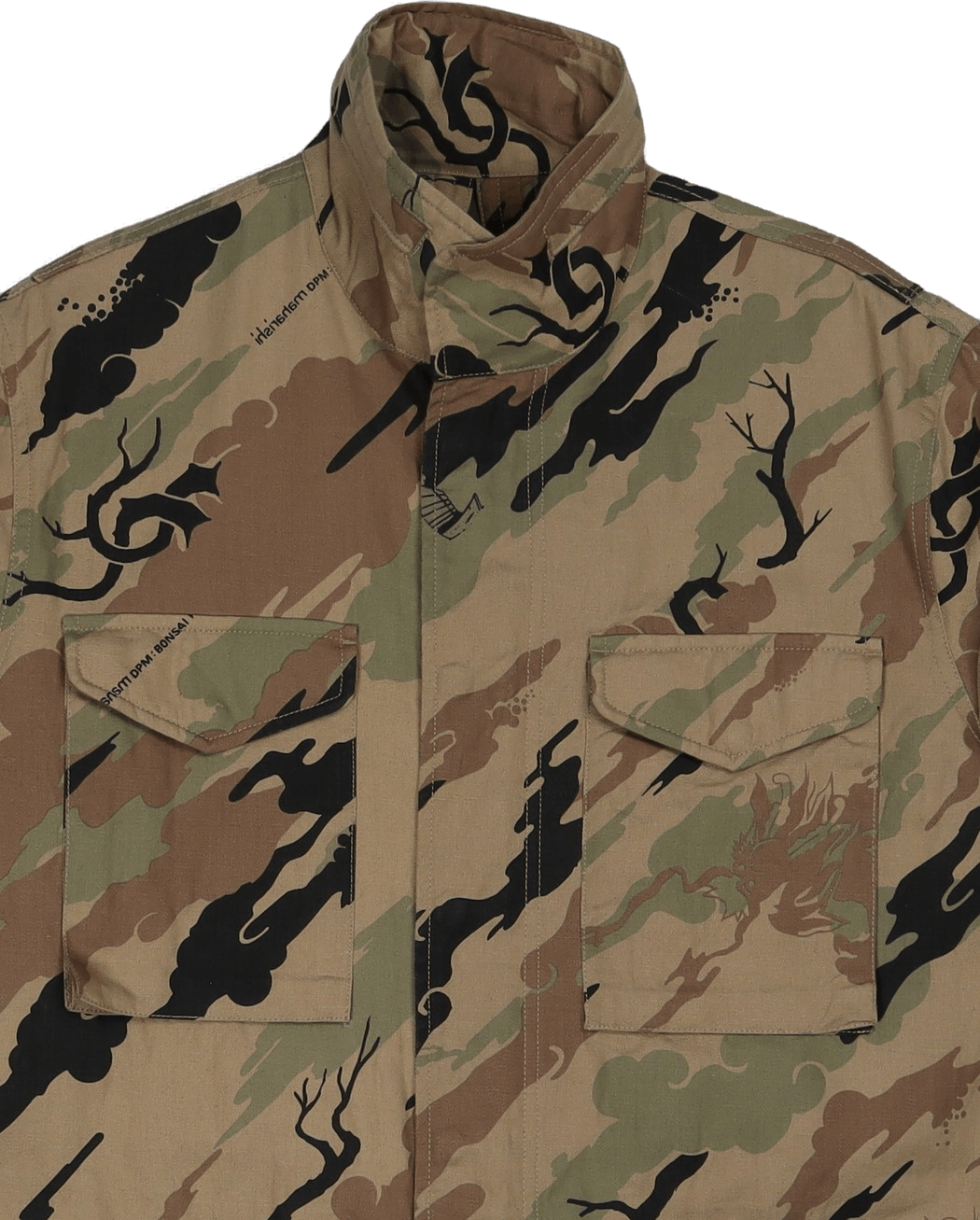Camo Modified M65 Jacke Cotto Woodland