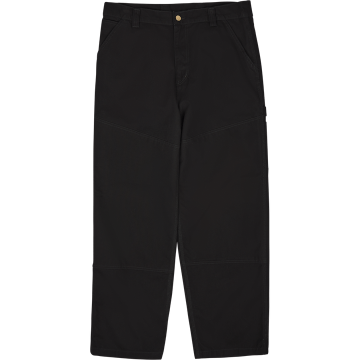 Široké panelové kalhoty Black