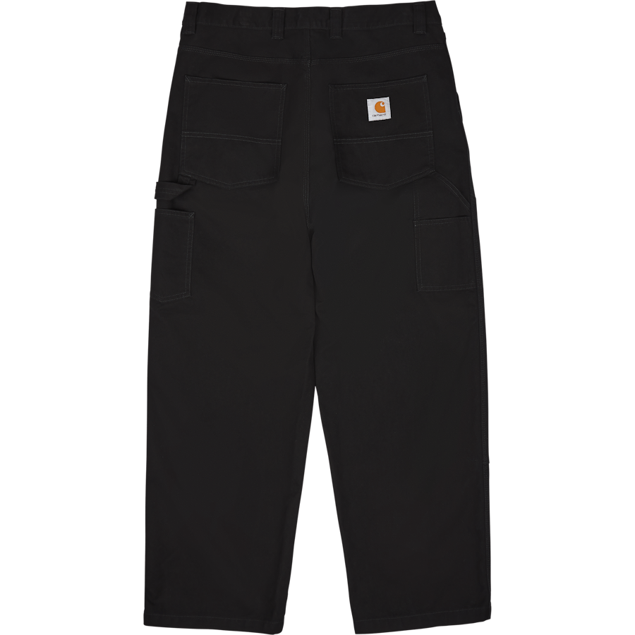 Široké panelové kalhoty Black
