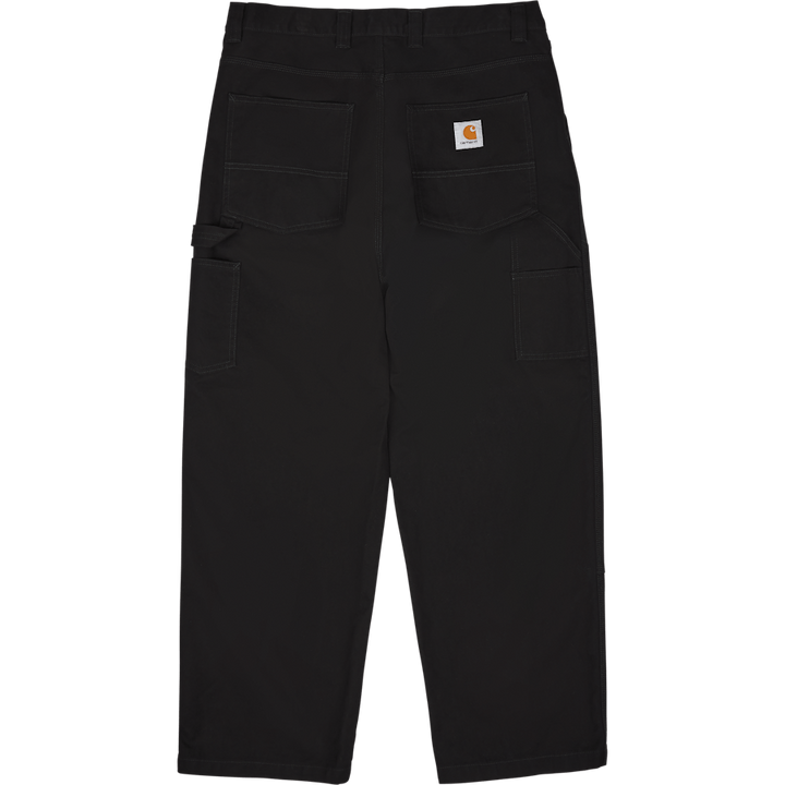 Široké panelové kalhoty Black