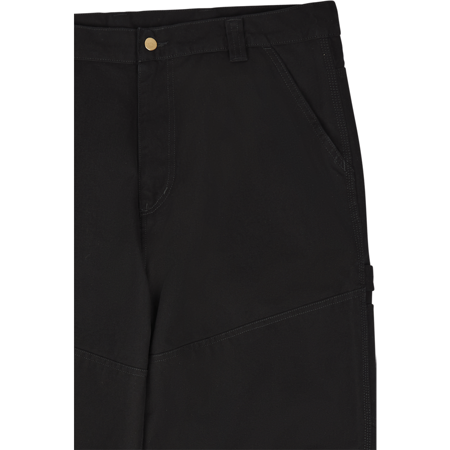 Široké panelové kalhoty Black