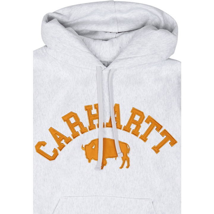 Hooded Locker Sweat Ash Heather / Brown