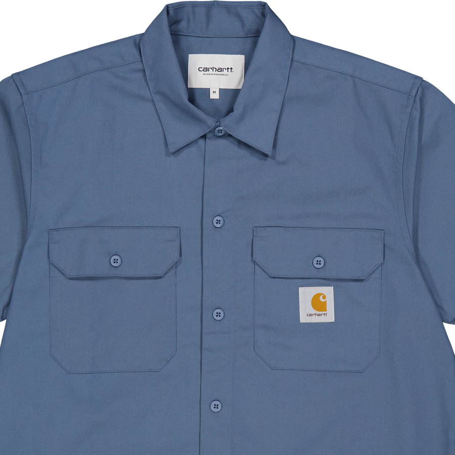 S/s Master Shirt Storm Blue