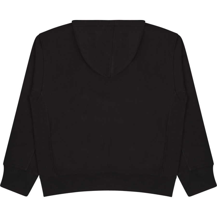 Hooded American Script Sweat Black