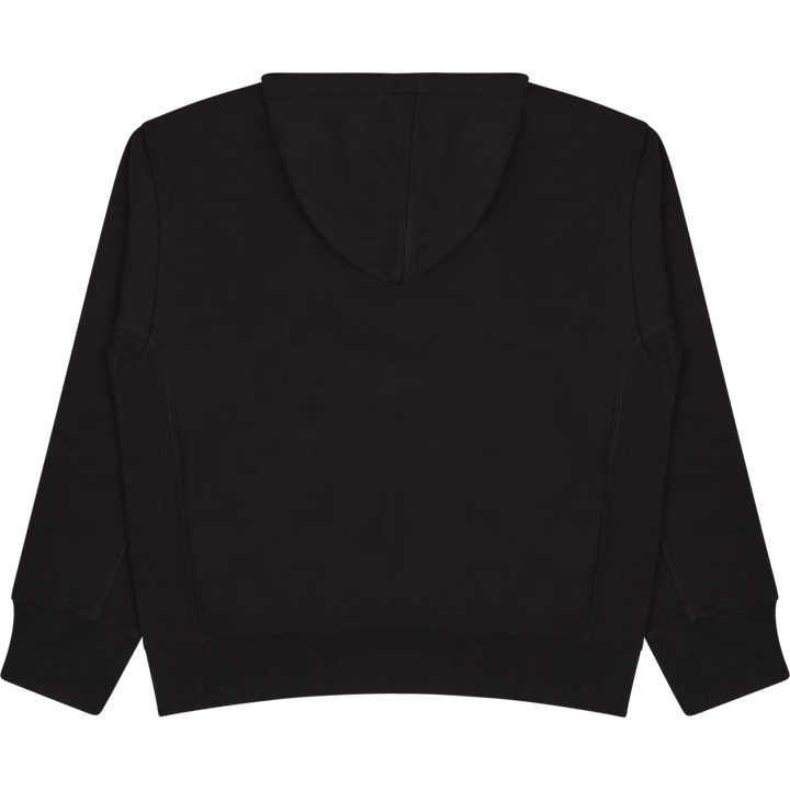 Hooded American Script Sweat Black