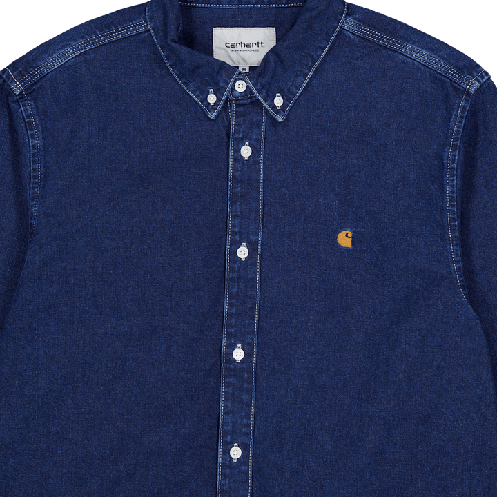 L/s Weldon Shirt Blue