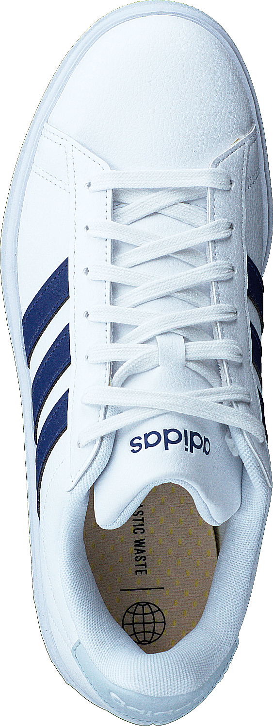 Grand Court Cloudfoam Comfort Shoes Cloud White / Vicblu / Halblu