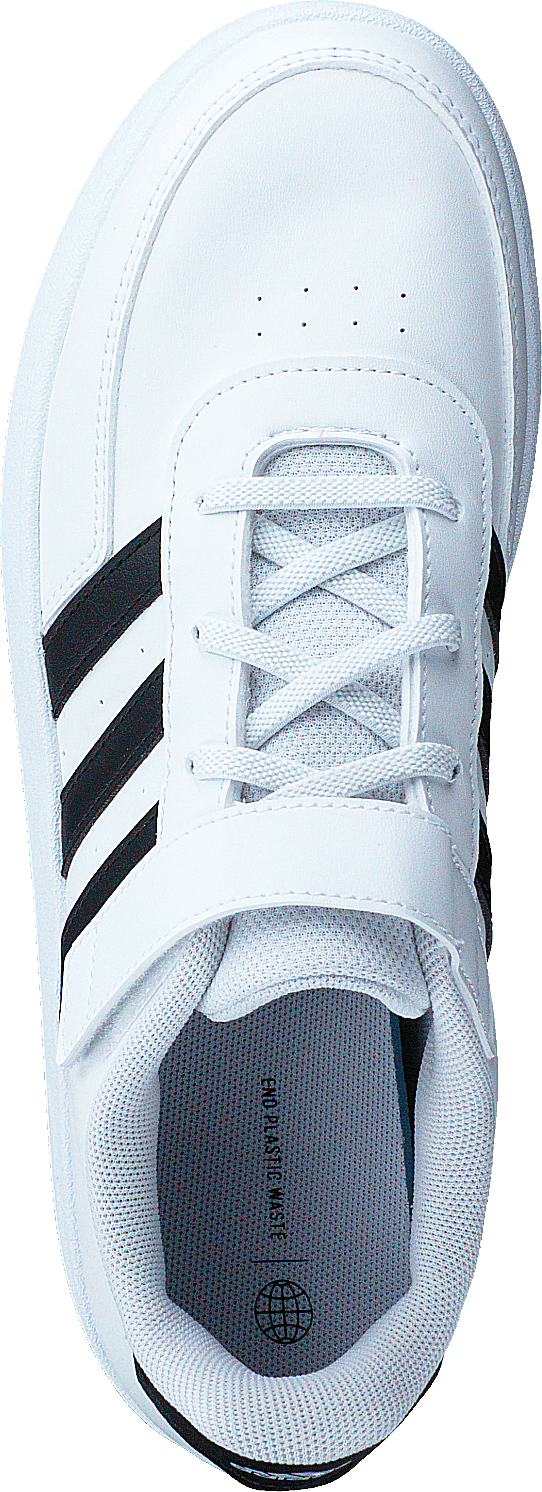 Chaussures Breaknet Lifestyle Court à lacets élastiques et bride supérieure Blanc nuage / Noir noyau / Noir noyau