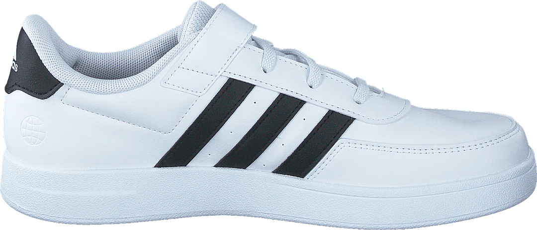 Chaussures Breaknet Lifestyle Court à lacets élastiques et bride supérieure Blanc nuage / Noir noyau / Noir noyau