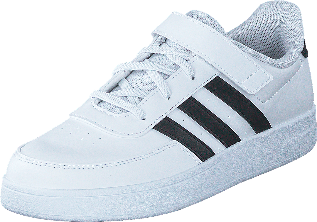 Chaussures Breaknet Lifestyle Court à lacets élastiques et bride supérieure Blanc nuage / Noir noyau / Noir noyau