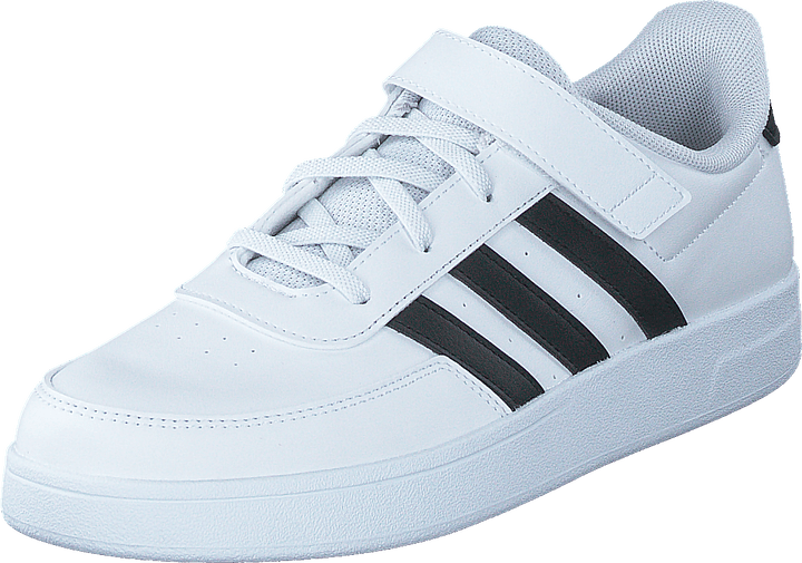 Chaussures Breaknet Lifestyle Court à lacets élastiques et bride supérieure Blanc nuage / Noir noyau / Noir noyau