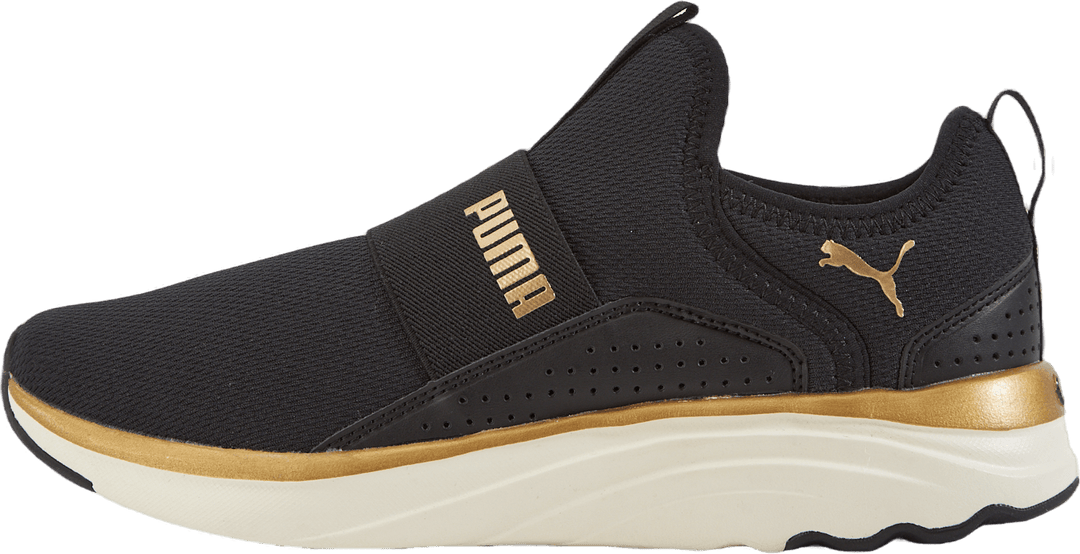 Softride Sophia Slip-on Wn S Puma Black-puma Gold-warm Whit