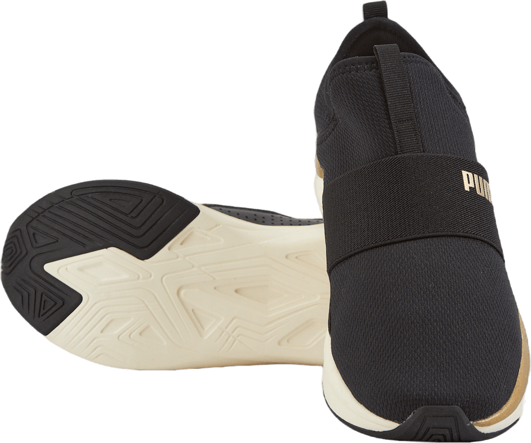 Softride Sophia Slip-on Wn S Puma Black-puma Gold-warm Whit