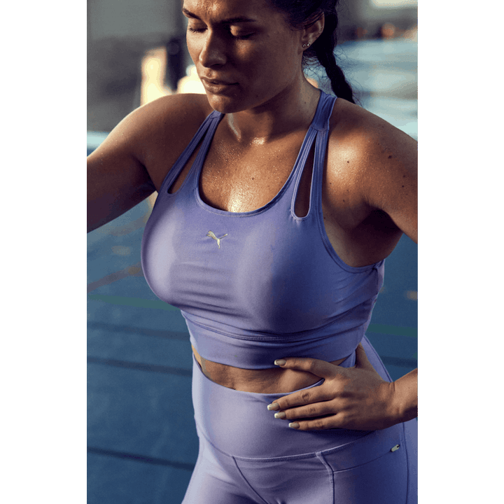 Run Ultraform Crop Tank W Elektro lilla