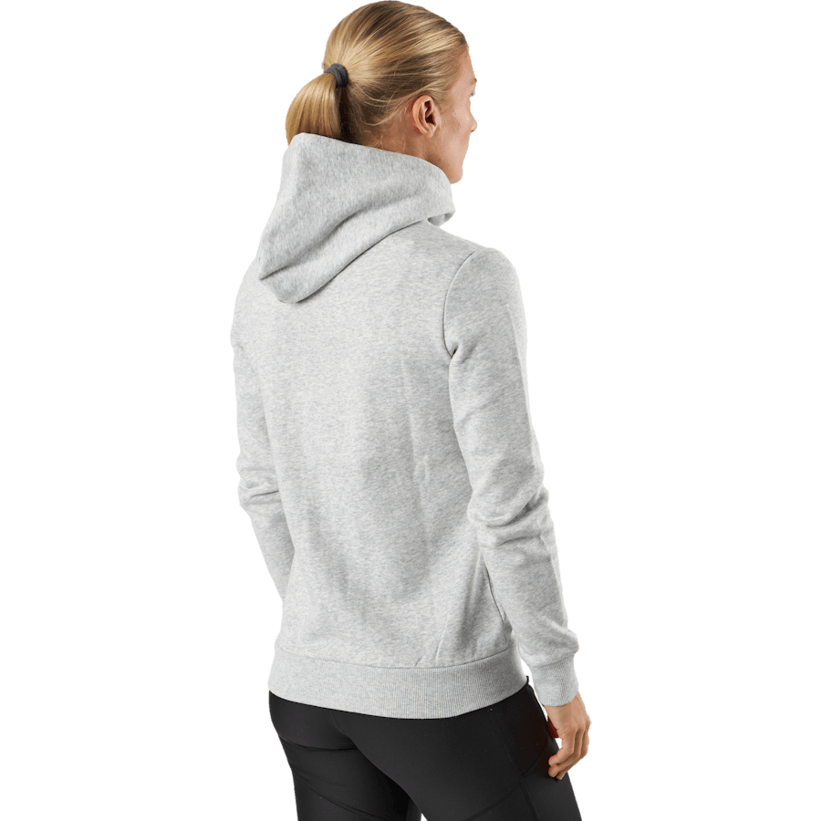 Ess Small Logo Full-zip Hoodie Light Gray Heather