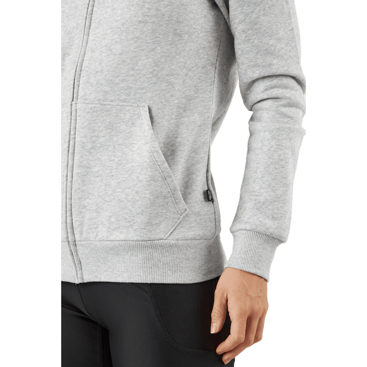 Ess Small Logo Full-zip Hoodie Light Gray Heather