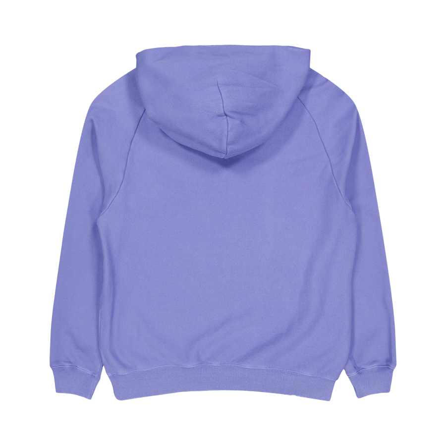 Felpa con cappuccio in denim sbiancato