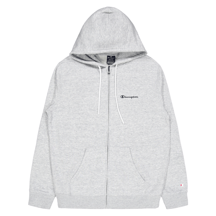 Felpa con cappuccio e zip intera New Oxford Grey Melange