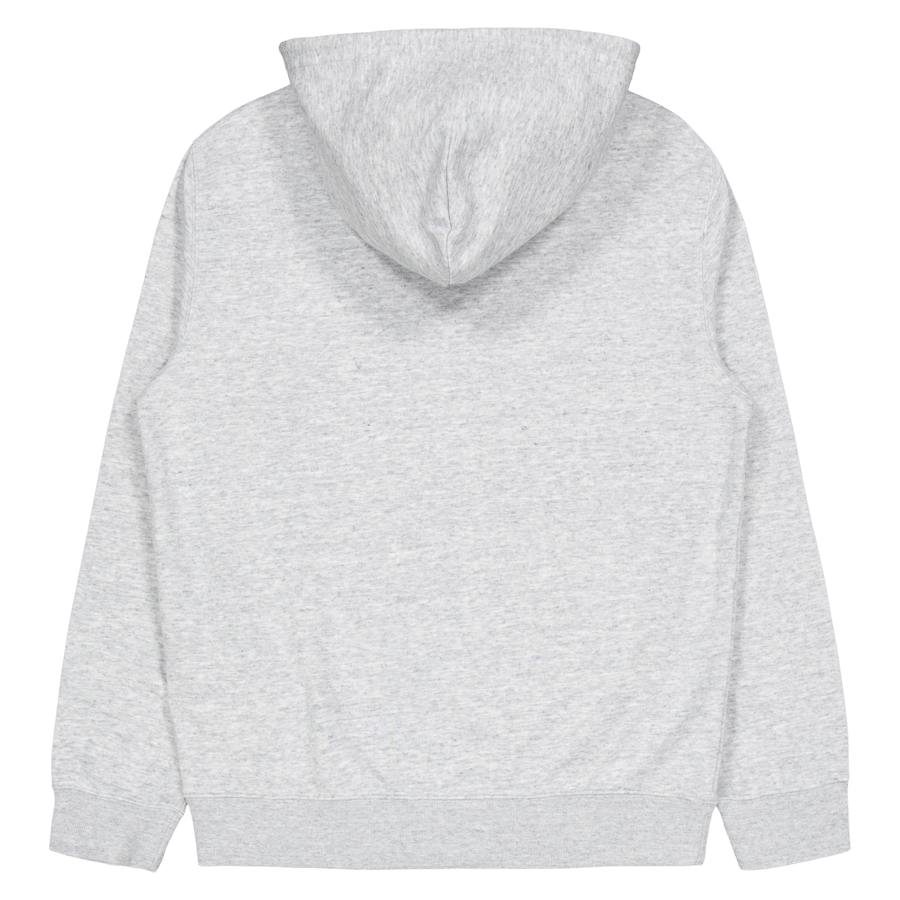 Felpa con cappuccio e zip intera New Oxford Grey Melange