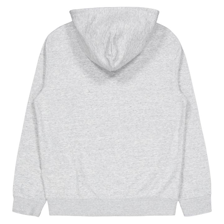 Felpa con cappuccio e zip intera New Oxford Grey Melange