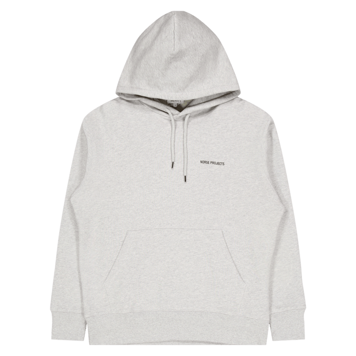 Arne Logo Mikina s kapucňou Light Grey Melange