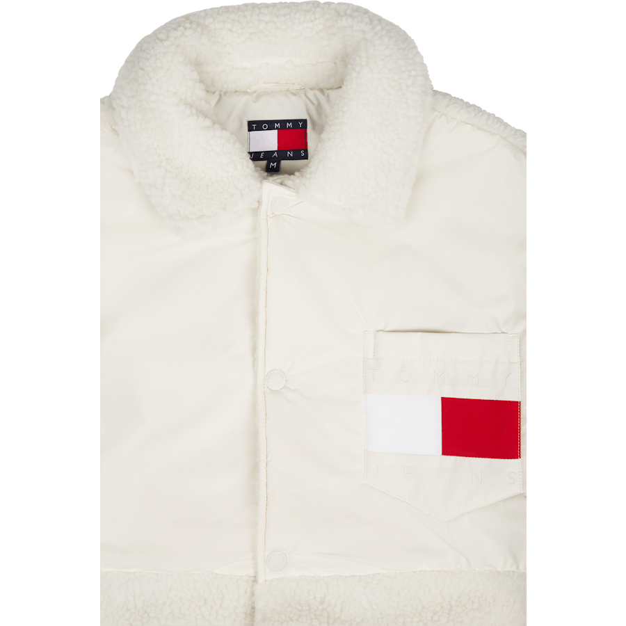 Tjcu Teddy Mix Coach Jacket Beige