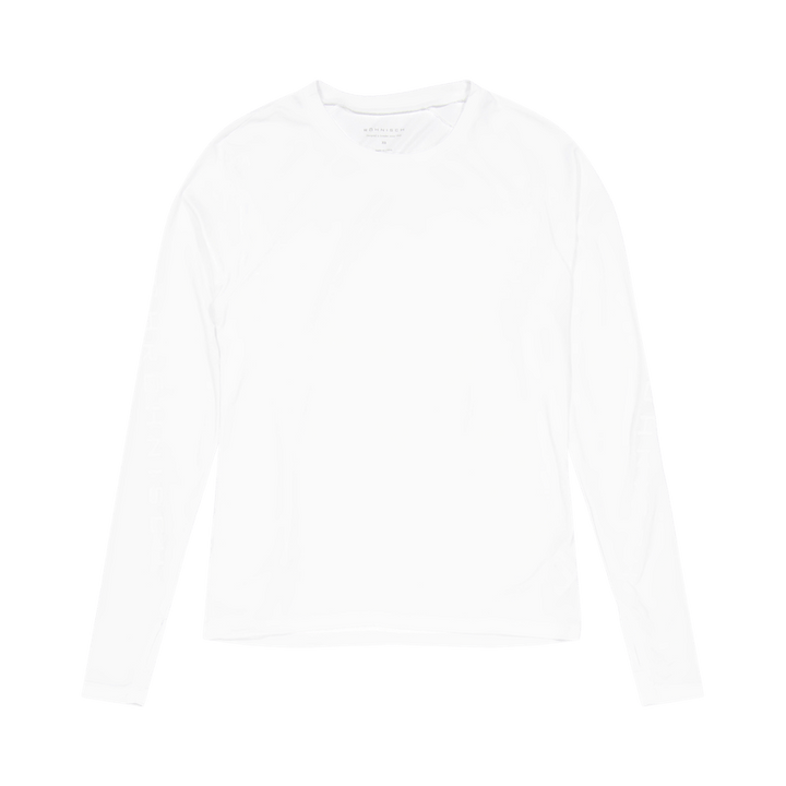 T-shirt à manches longues Active Logo blanc