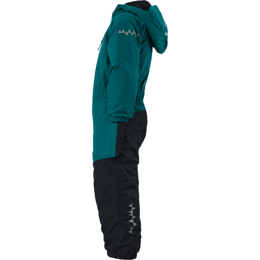Penguin Snowsuit Kids Emerald Green