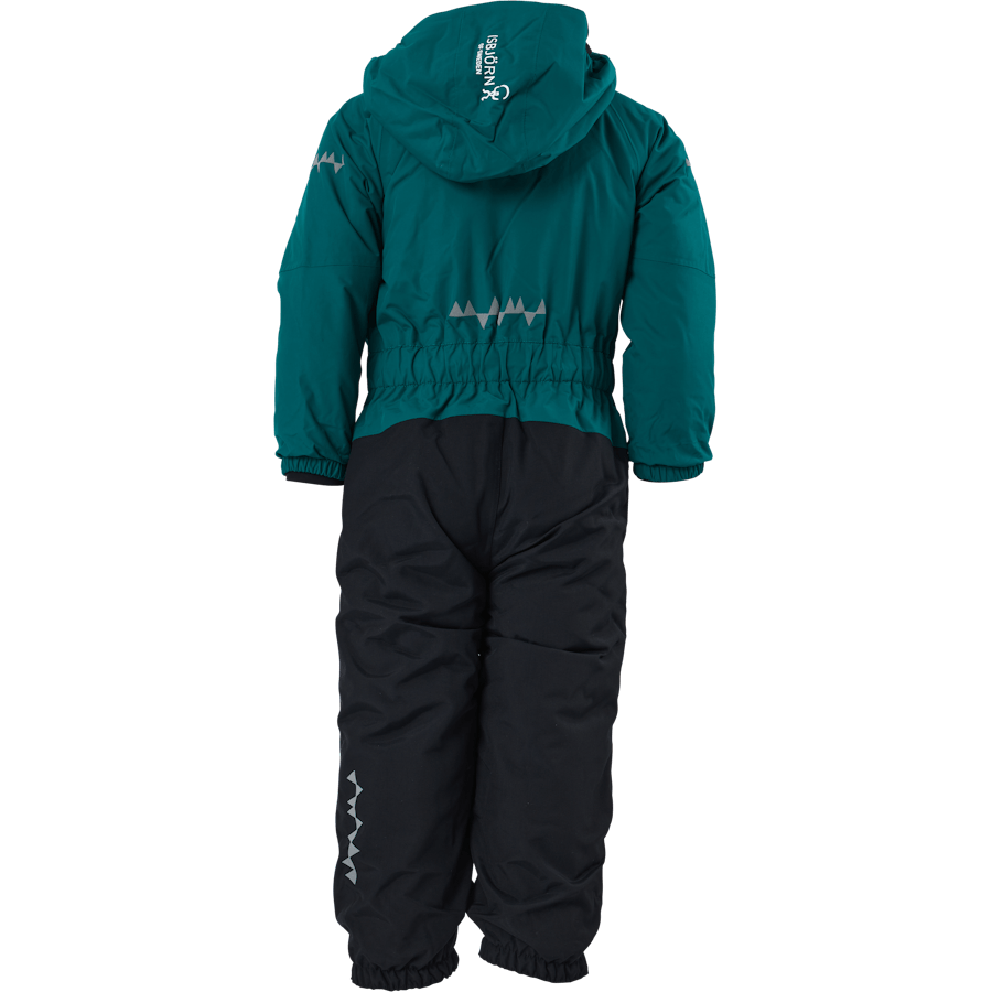 Penguin Snowsuit Kids Emerald Green