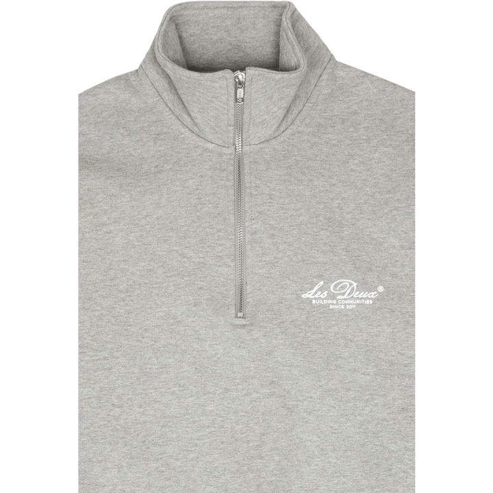 Les Deux Cedric - Felpa con mezza zip - Mélange