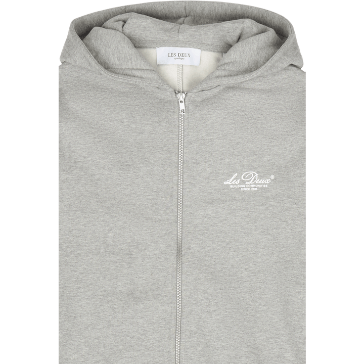 Les Deux Cedric Zipper Hoodie  Mélange