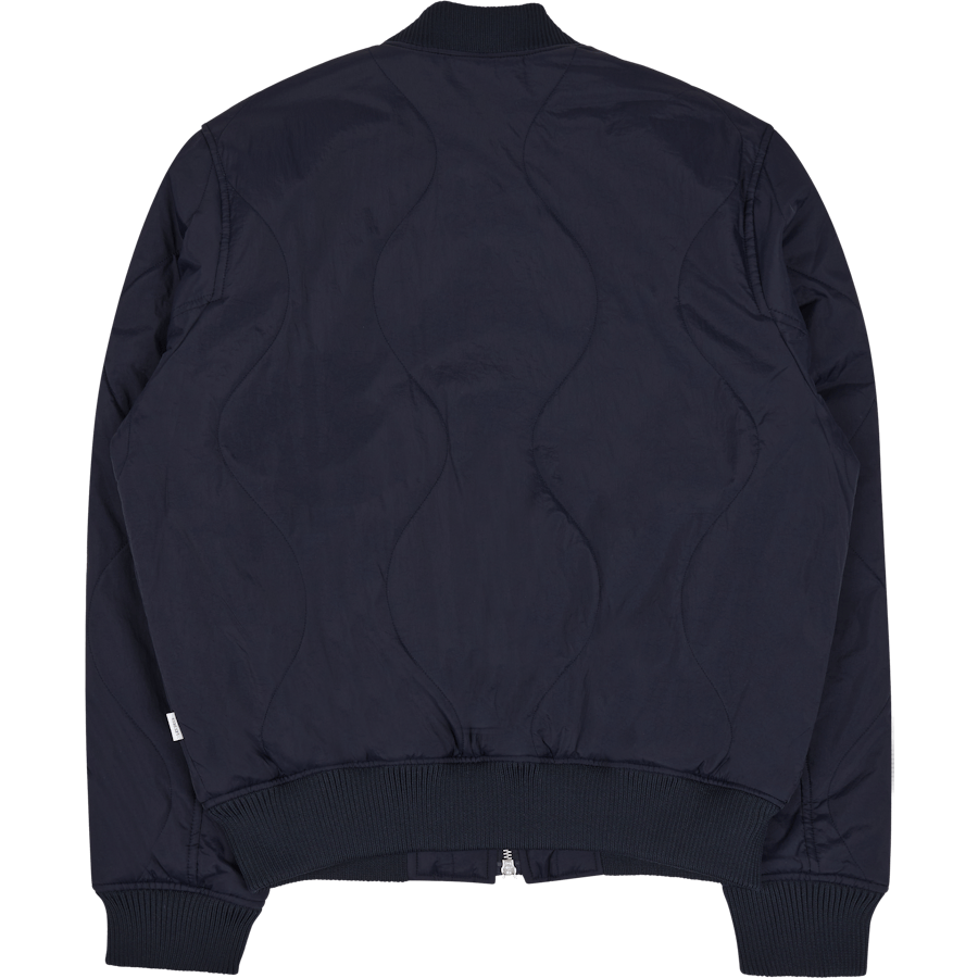 Les Deux Norman Quilted Bomber Jacket Dark