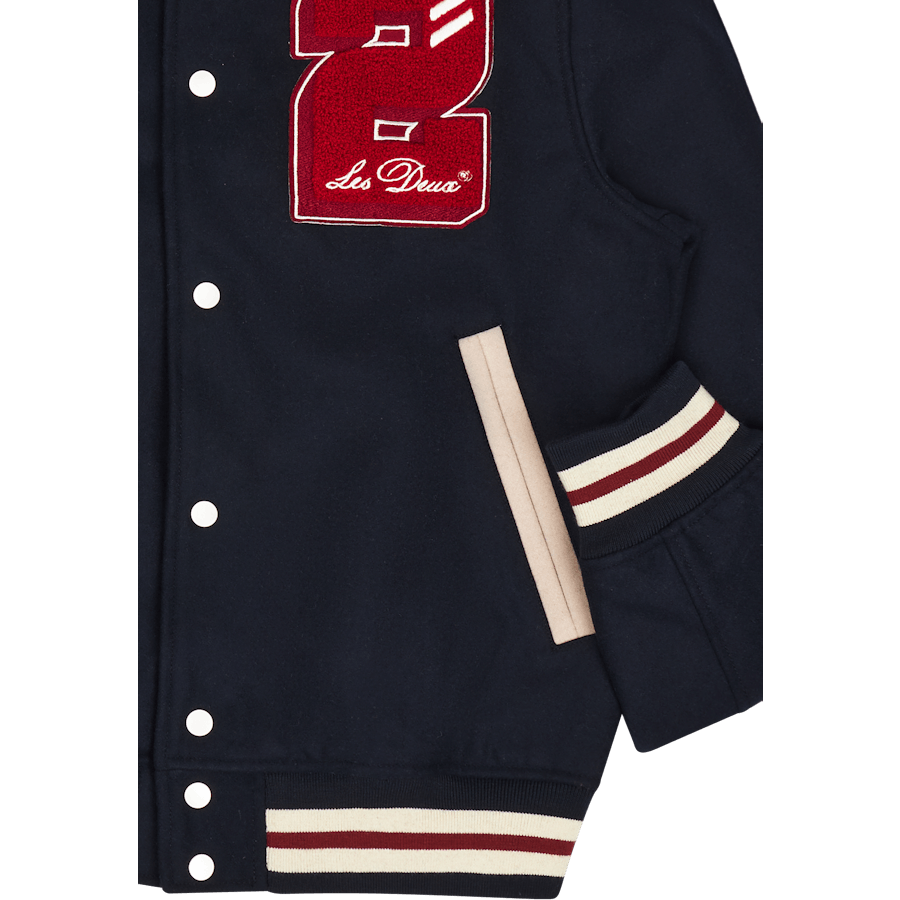 Les Deux Varsity Wool Jacket 2 Dark Navy