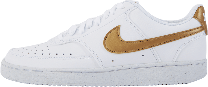 Court Vision Low Next Nature Women's Shoes WHITE/METALLIC GOLD-WHITE