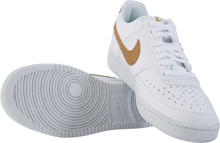 Court Vision Low Next Nature Women's Shoes WHITE/METALLIC GOLD-WHITE