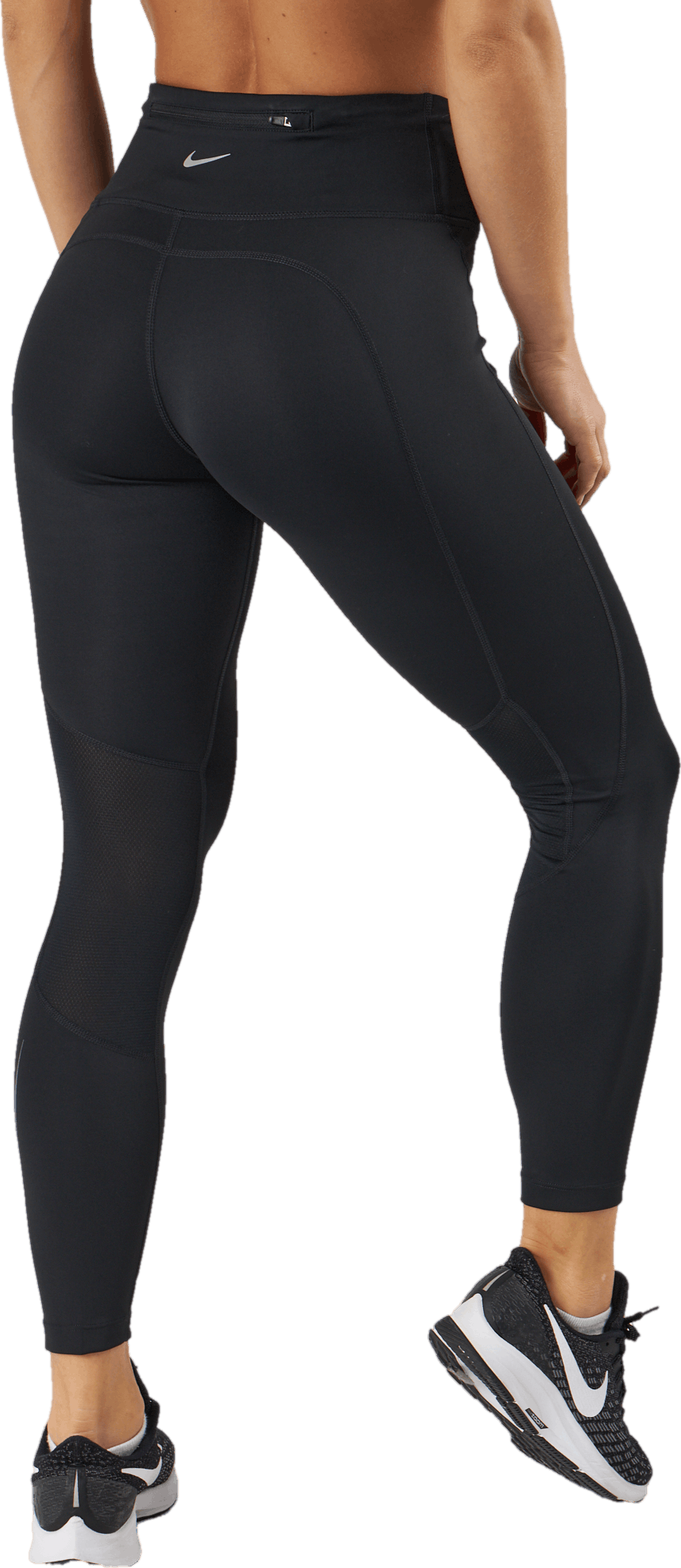 Dri-FIT Fast Leggings donna a vita media 7/8 NERO/REFLECTIVE SILV
