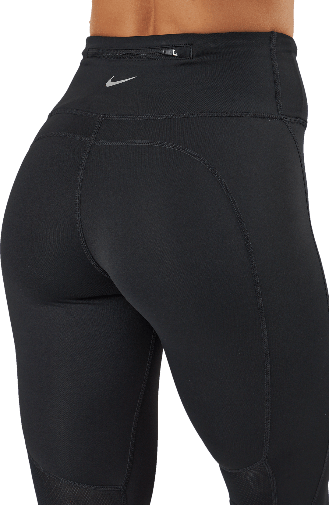 Dri-FIT Fast Leggings donna a vita media 7/8 NERO/REFLECTIVE SILV