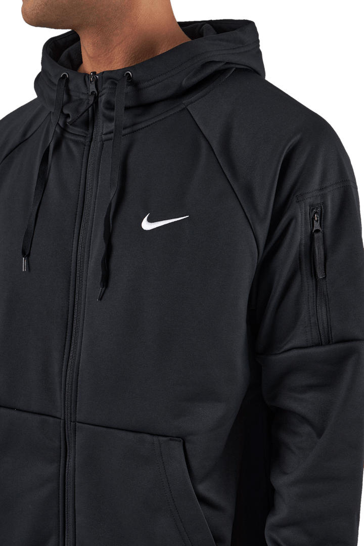 Felpa con cappuccio Therma-FIT Full-Zip Fitness Uomo BLACK/BLACK/WHITE