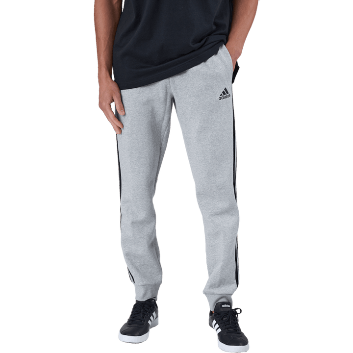 Essentials Fleece Tapered Cuff 3-Stripes Joggers Medium Grey Heather