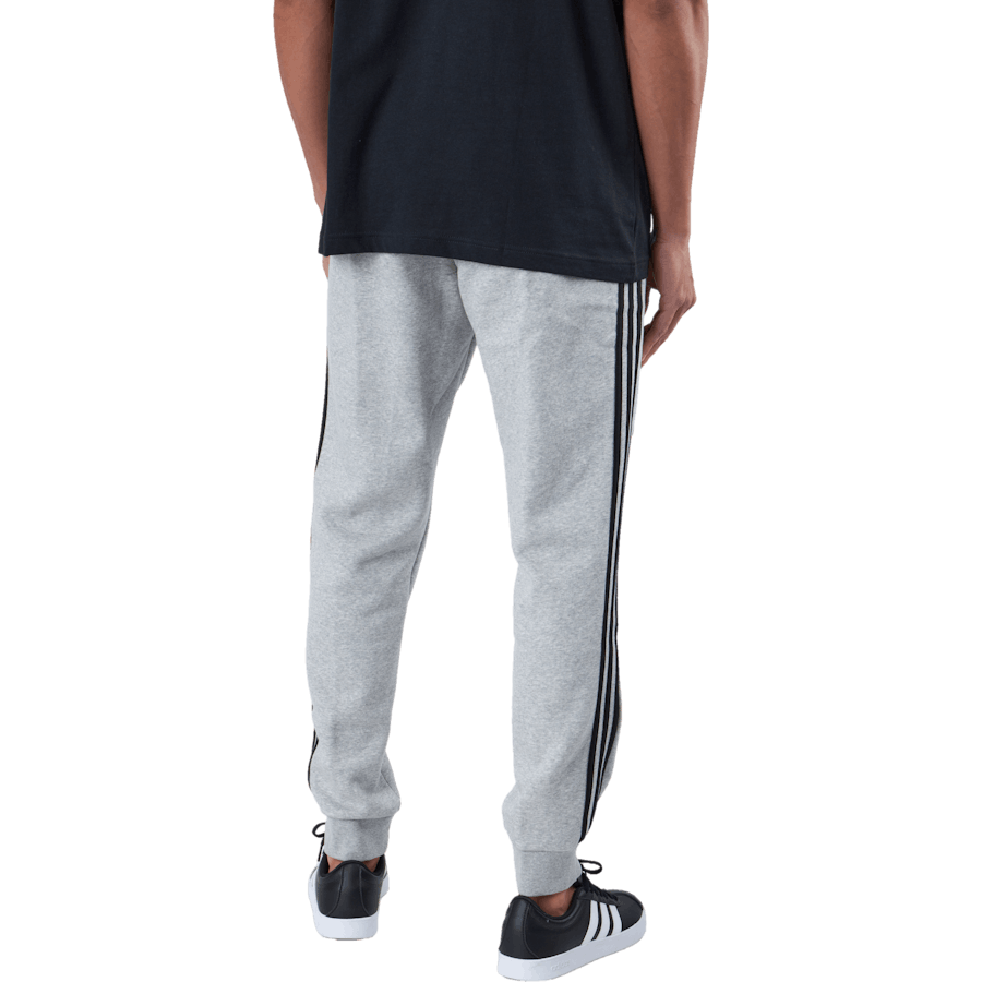 Essentials Fleece Tapered Cuff 3-Stripes Joggers Medium Grey Heather