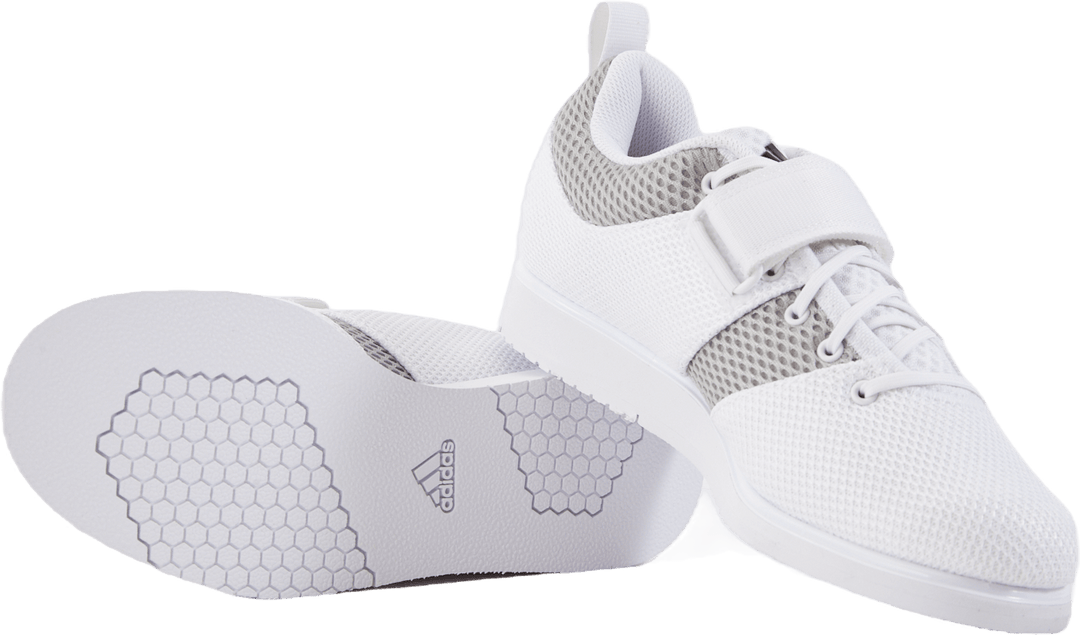 Powerlift 5 Weightlifting Shoes Cloud White / Core Black / Grey Two