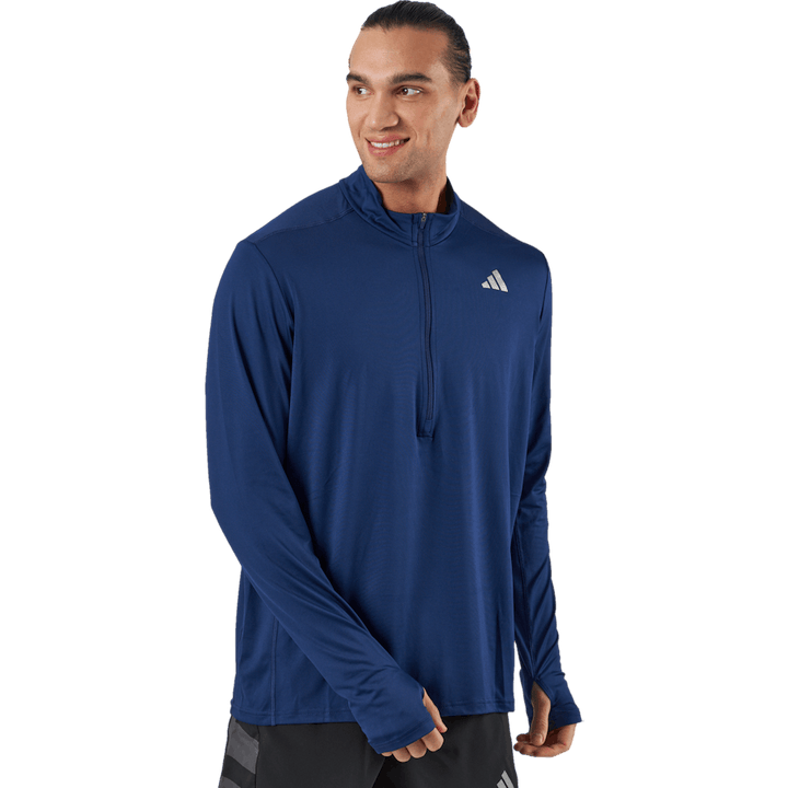 Own the Run 1/2 Zip Langarm-Top Dunkelblau