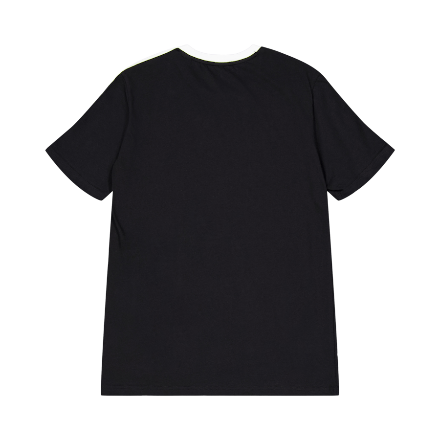 Essentials medvilniniai marškinėliai su trimis juostelėmis "Loose Fit Boyfriend T-Shirt", juodos spalvos