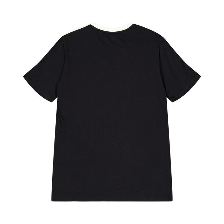Essentials medvilniniai marškinėliai su trimis juostelėmis "Loose Fit Boyfriend T-Shirt", juodos spalvos