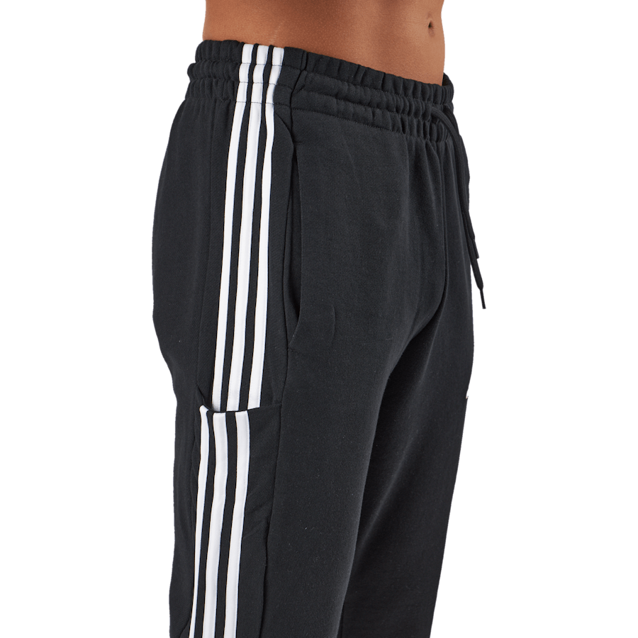 Essentials Joggerji iz francoskega frotirja z zoženimi manšetami in 3 črticami Black